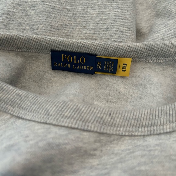 Ralph Lauren Light Gray Polo Sweatshirt - Picture 3 of 3